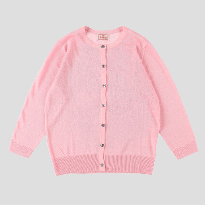 mao made マオメイド｜UVカットリネンクルーネック 7分袖カーディガン