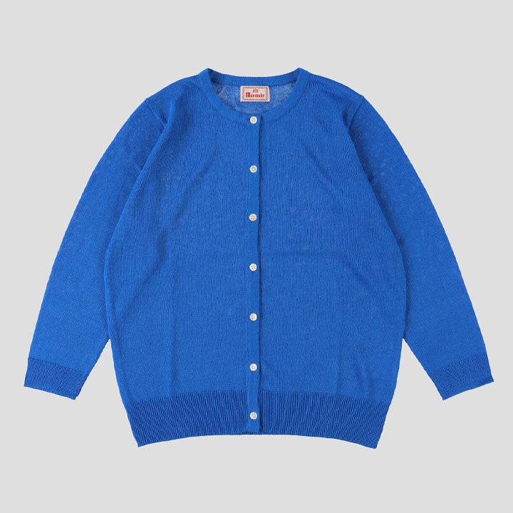 mao made マオメイド｜UVカットリネンクルーネック 7分袖カーディガン