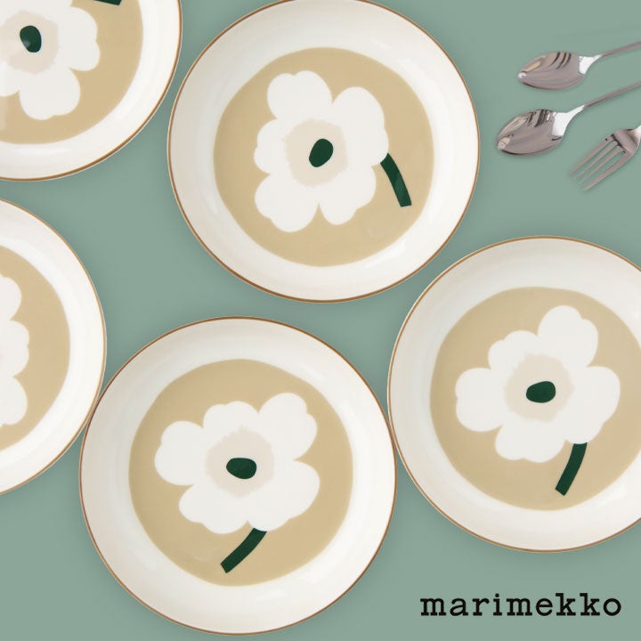 marimekko マリメッコ｜Unikko ディーププレート 20.5cm 52261-75873の