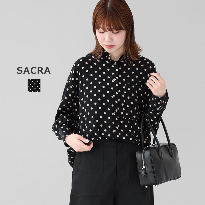 【即日発送】Sサイズ未使用 Originals ドット柄 SACRA サクラ｜POLKA ドット シャツ 126511072の通販｜NEWS(ニューズ
