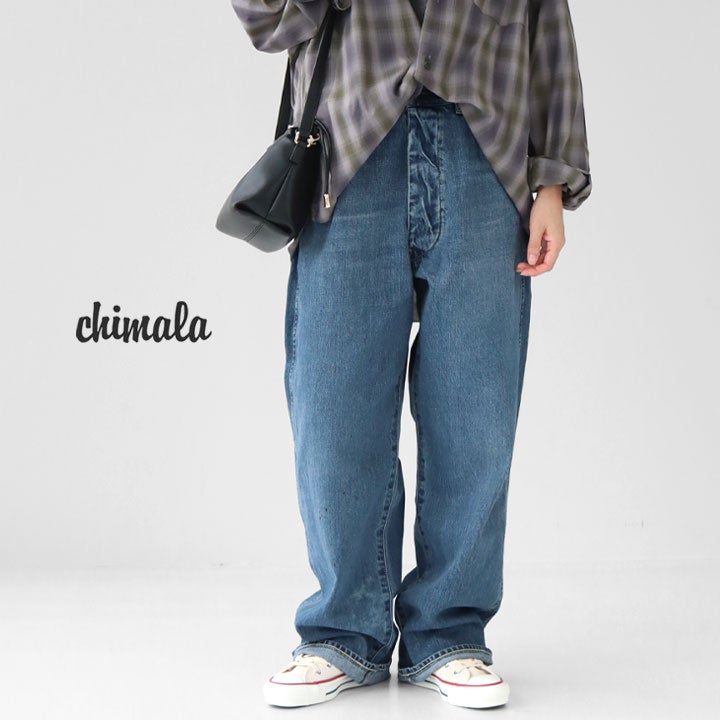 chimala チマラ｜ウエスト アジャスタブル デニムパンツ CS42-MP10A