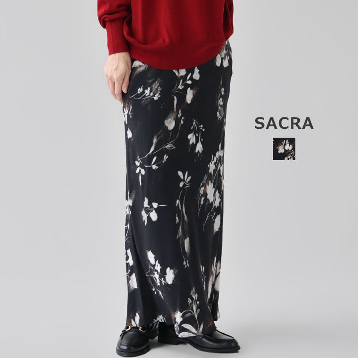 SACRA サクラ｜BLURRED FLORA スカート 126606123の通販｜NEWS